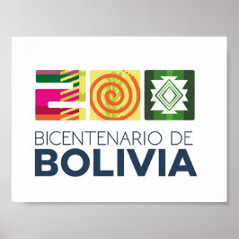 Póster bicentenario poster de Bolivia