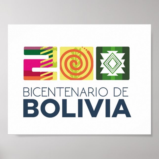 Póster bicentenario poster de Bolivia (Frente)