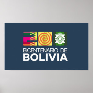 Póster bicentenario poster de Bolivia