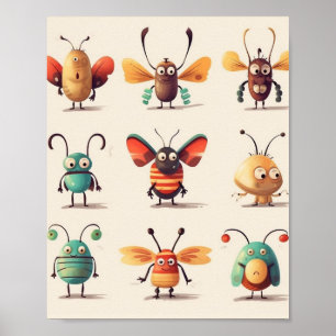 Póster bicho, criatura, insecto, bichos raros