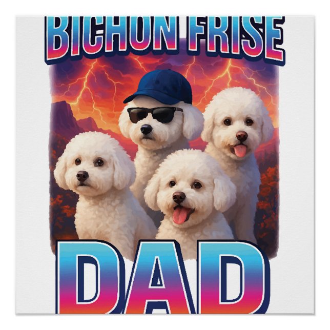 Póster Bichon Frise (Anverso)