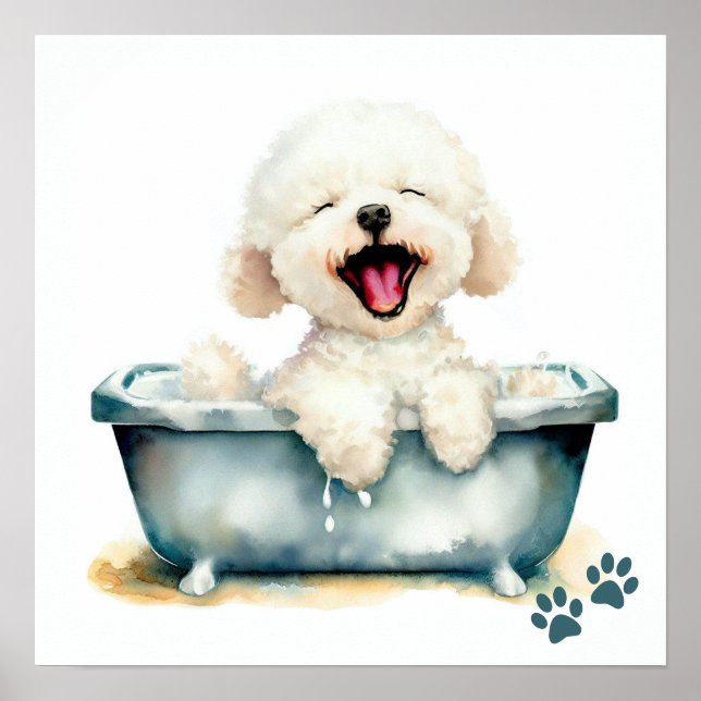 Póster Bichon Frise Dog (Frente)
