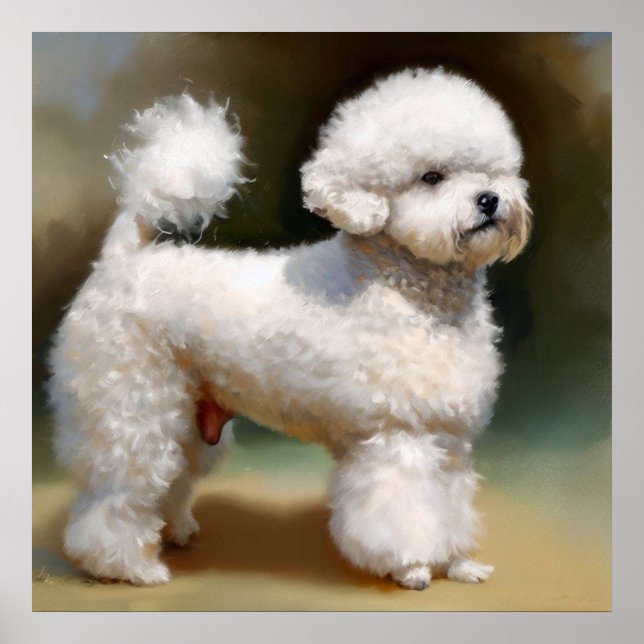 Póster Bichon Frise Dog (Frente)