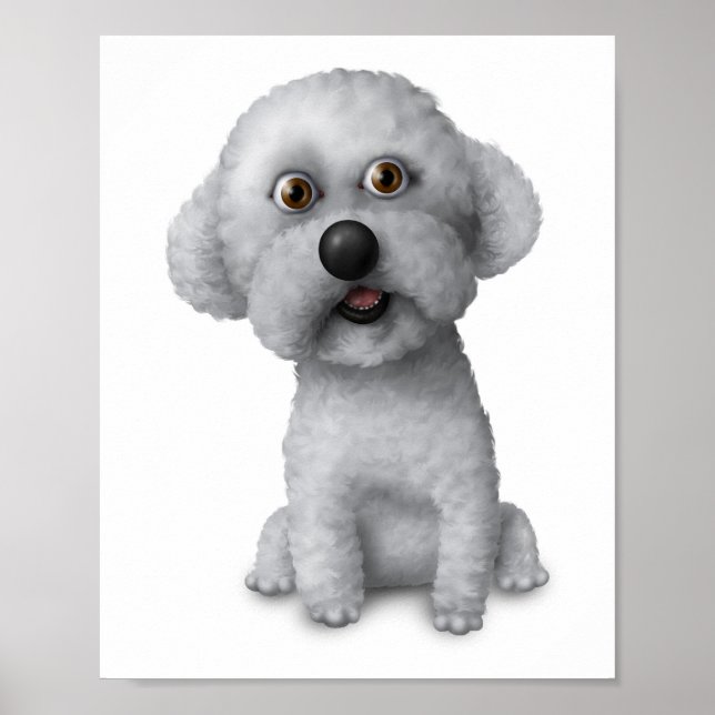 Póster Bichon Frise: Poster 8x10 (Frente)