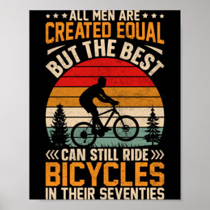 Póster Bici de hombre - Los hombres son iguales pero los 