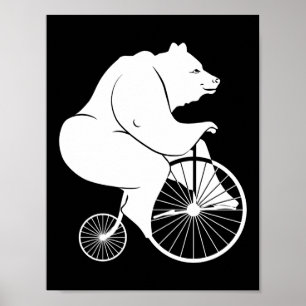 Póster Bici del comino del penique del montar a caballo