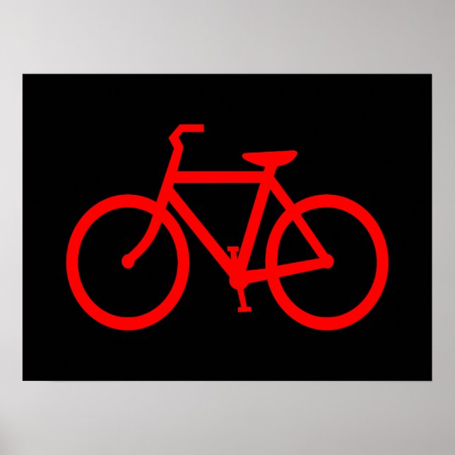 Póster Bici Roja (Frente)