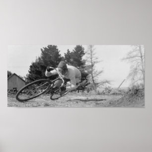 Póster bici vieja rápida