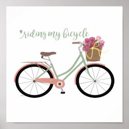 Póster Bicicleta Beach Cruiser