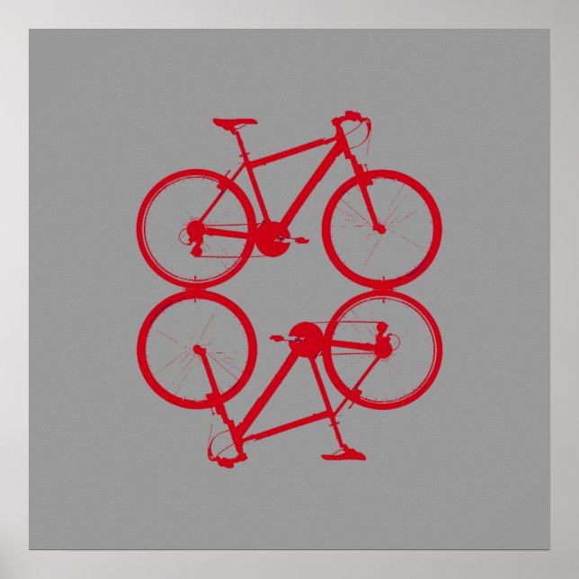 Póster bicicleta , bicicleta ; ciclismo / ciclismo (Frente)