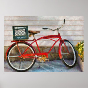 Póster Bicicleta - Bicicleta de entrega