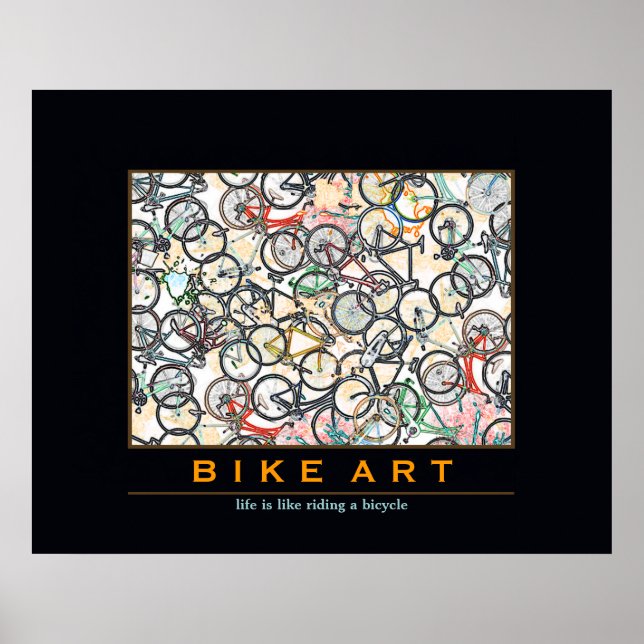 Póster bicicleta BIKE ART (Frente)