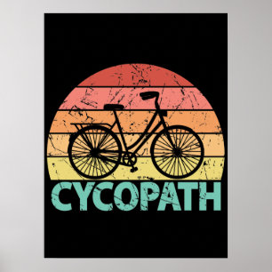 Póster Bicicleta Ciccopath divertida