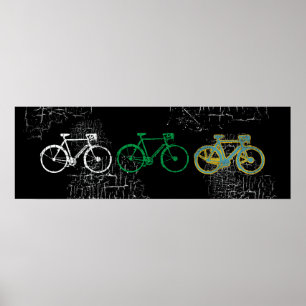 Póster bicicleta - ciclismo + bicicleta