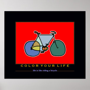 Póster bicicleta - ciclismo + bicicleta