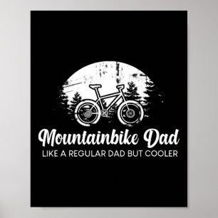 Póster Bicicleta Ciclista Divertido Mtb Bicicleta De Mont