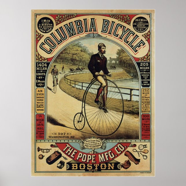 Póster Bicicleta Columbia (Frente)