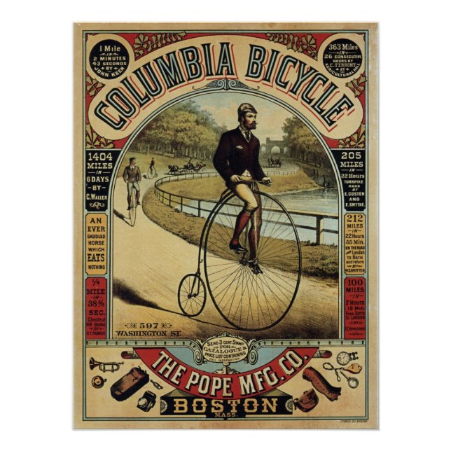Póster Bicicleta Columbia (Anverso)