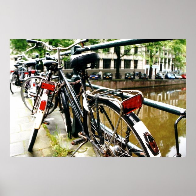 Póster Bicicleta de Amsterdam (Frente)