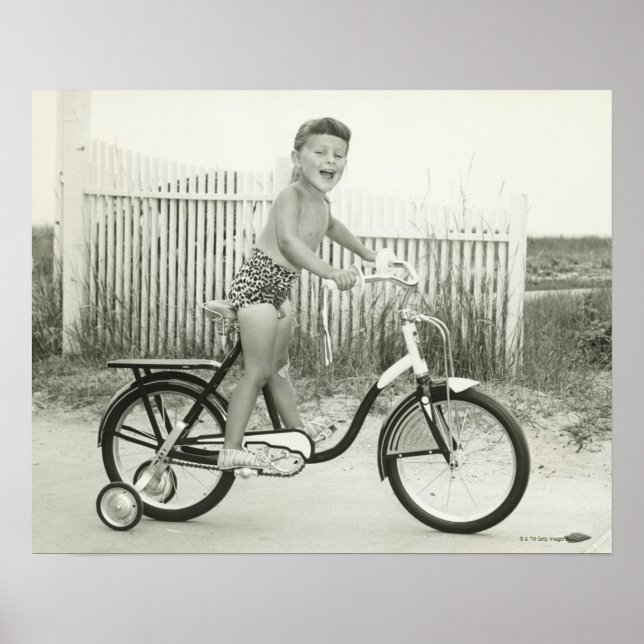 Póster Bicicleta de chica (Frente)