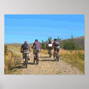 PÓSTER BICICLETA DE MONTAÑA