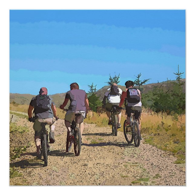 PÓSTER BICICLETA DE MONTAÑA (Anverso)