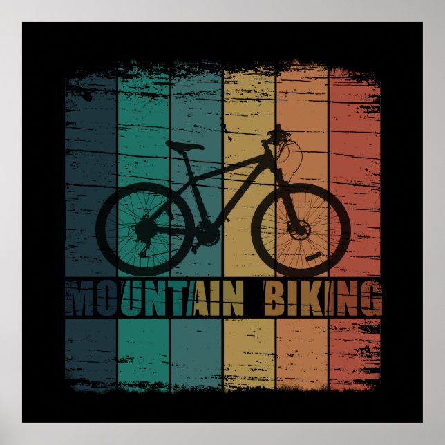Póster Bicicleta de montaña (Frente)