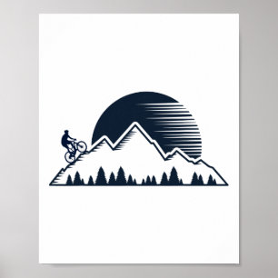 Póster Bicicleta De Montaña Bicicleta De Montaña Ciclismo