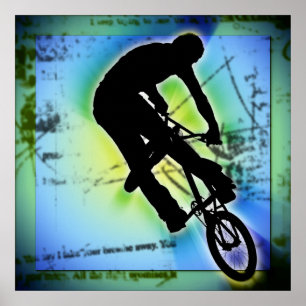 Póster Bicicleta de montaña BMX