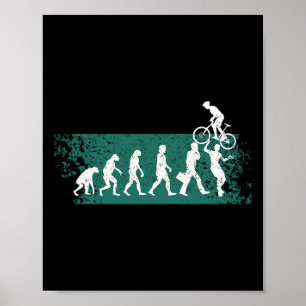 Póster Bicicleta de montaña en bicicleta de montaña evolu