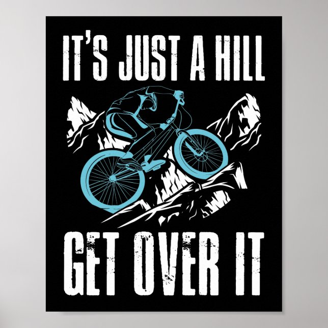 Póster Bicicleta de Montaña En Bicicleta Es Sólo Una Coli (Frente)