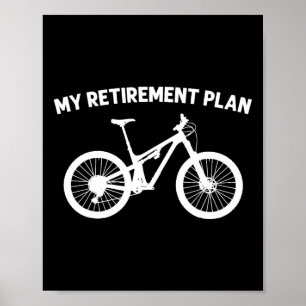 Póster Bicicleta de montaña genial para hombres y mujeres