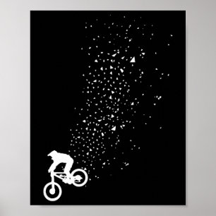 Póster Bicicleta De Montaña Mtb Bicicleta Ciclismo De Baj