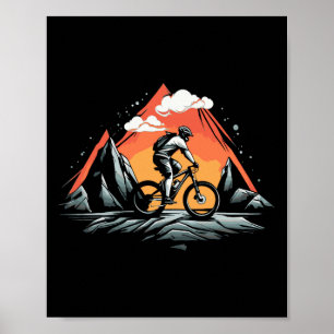 Póster Bicicleta de montaña MTB Ciclismo Bicicleta Ciclis