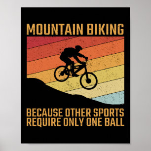 Póster Bicicleta de montaña Mtb downhill bicicleta de mon