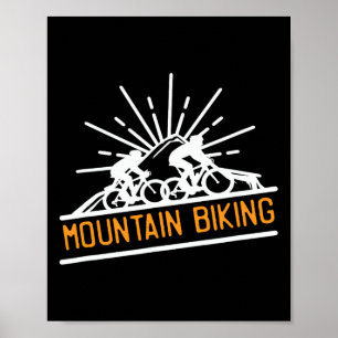 Póster Bicicleta de montaña para hombres y mujeres para c