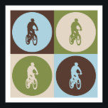 Póster Bicicleta de montaña Pop Art<br><div class="desc">El ciclismo de montaña Pop Art. Obtén este divertido diseño con tu pasatiempo,  ocupación u obsesión con grandes camisetas,  pegatinas y mucho más. ¡También hacen grandes regalos!</div>