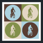 Póster Bicicleta de montaña Pop Art<br><div class="desc">El ciclismo de montaña Pop Art. Obtén este divertido diseño con tu pasatiempo, ocupación u obsesión con grandes camisetas, pegatinas y mucho más. ¡También hacen grandes regalos!</div>