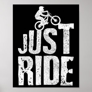 Póster Bicicleta de montaña solo paseo Mtb en bicicleta c