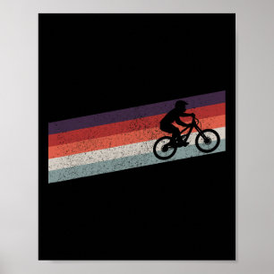 Póster Bicicleta de montaña vintage Mtb bicicleta de down