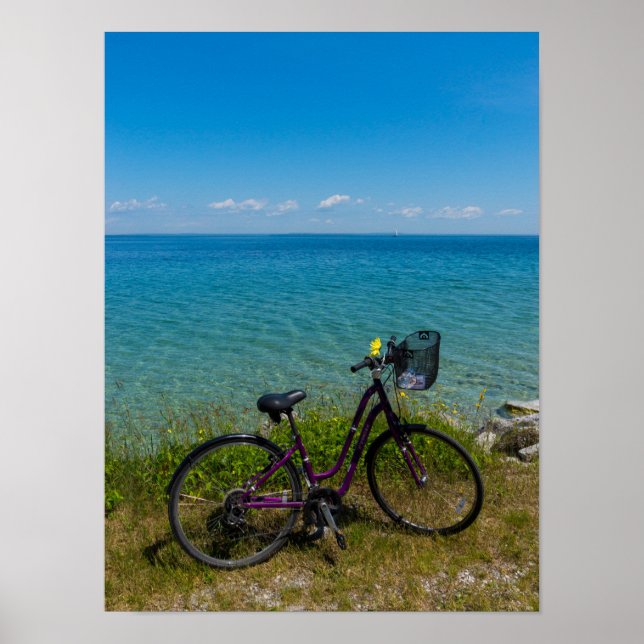 Póster Bicicleta En Mackinac (Frente)