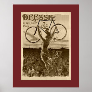 Póster Bicicleta francesa vintage