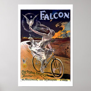 Póster Bicicleta Halcón-c1890