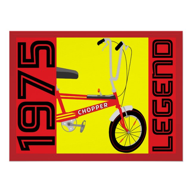 Póster Bicicleta icónica del clásico británico de los año (Anverso)