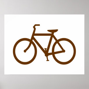 Póster Bicicleta Marrón