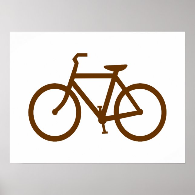 Póster Bicicleta Marrón (Frente)