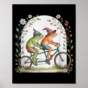 Póster Bicicleta Motivacional Rana Tandem Ciclismo