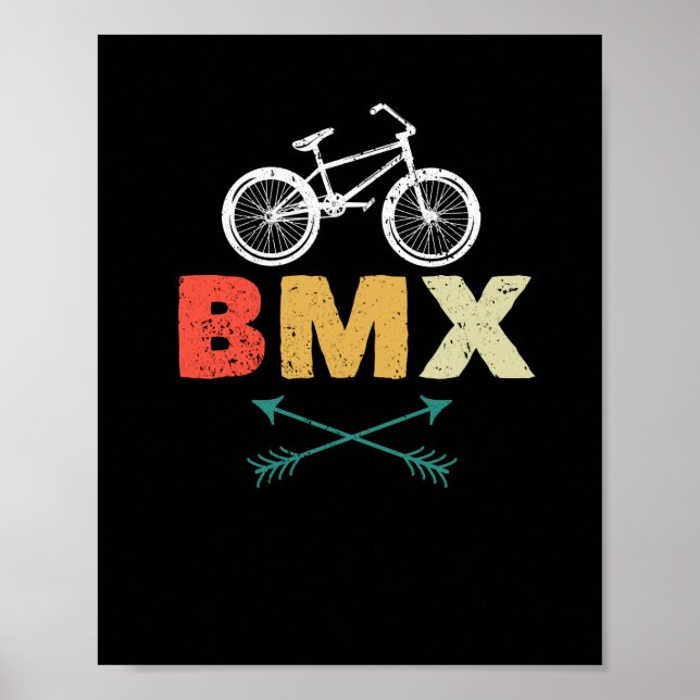 Póster Bicicleta Motocross Biker BMX Halfpipe (Frente)