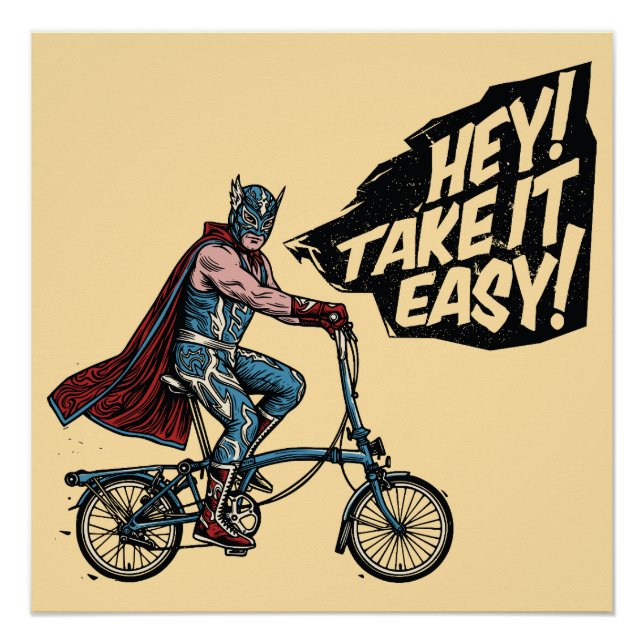 Póster Bicicleta Plegable Lucha (Anverso)
