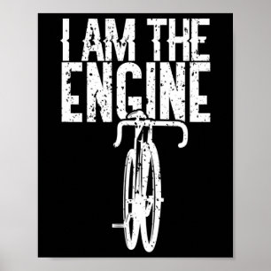 Póster Bicicleta Soy El Motor De Ciclismo De Montaña Para